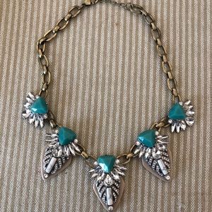 Turquoise collar necklace